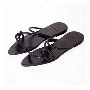 By James Frida Sandals, Black Size 7